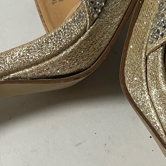 Badgley Mischka | American Glamour Sparkle Glitter Heels Size 10 - Picture 10 of 12
